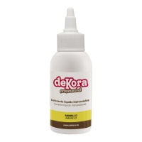 Colorant liquide soluble dans l'eau jaune 60 ml - Dekora