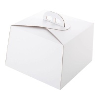 Boîte à gâteaux Rio blanche 26 cm - Pastkolor
