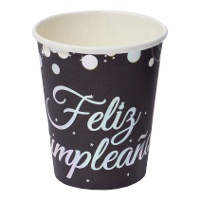 Gobelets Dorés pour Anniversaire Heureux - 8 unités