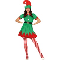 Costume de lutin rayé pour femmes