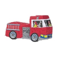 Piñata camion de pompier 3D 49 x 16,5 x 27 cm