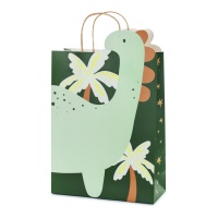 Sac cadeau dinosaure 37 x 24 x 10 cm - 1 pc.