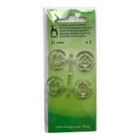 Boutons-pression en plastique de 2,1 cm - Poney - 2 paires