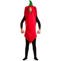 Costume de piment rouge