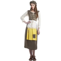 Costume de paysanne médiévale pour femme