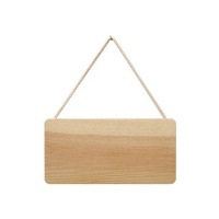 Plaque de suspension en bois