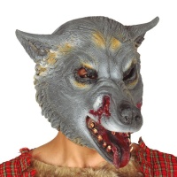 Masque de loup gris sanglant