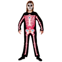 Costume de squelette rose pour filles
