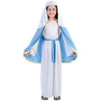 Costume de Vierge Marie avec bonnet pour filles