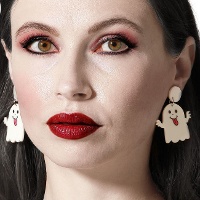 Boucles d'oreilles amusantes fantômes - 1 paire