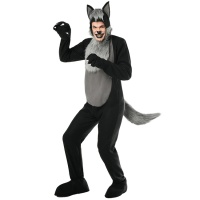 Costume De Loup Halloween Pour Fille – Kit 3 Pièces (bandeau, Gants, Queue) En Simili Cuir Doux