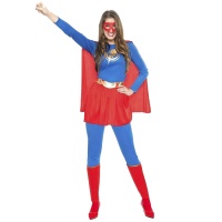 Costume de super-héros avec éclair pour femmes