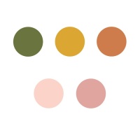 Autocollants en forme de cercle de 3,5 cm de couleur pastel - 72 pcs.