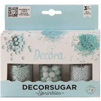 Kit de sprinkles assortis bleu perle - 85 g