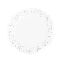 Napperon rond en papier blanc de 32 cm - 100 unités