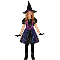 Costume de sorcière jupe étoilée pour filles