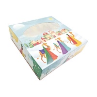 Boîte pour un king cake 31 x 31 x 8 cm - Sweetkolor - 1 unité