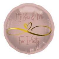 Ballon Its you & me for infinity 45cm