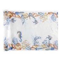 Chemin de table de fond marin de 28 cm - 3 m