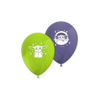 Baby Yoda Ballons en latex - Procos - 8 pcs.