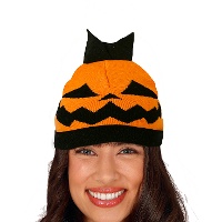 Bonnet citrouille effet laine
