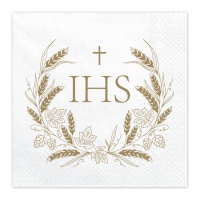 IHS Serviettes de Communion 16,5 cm - 12 pcs.