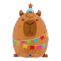 Ballon capybara de fête de 36 x 56 cm - Grabo