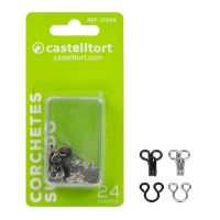 Attaches auto-agrippantes assorties de 1,5 cm - Castelltort - 24 paires