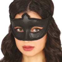 Masque noir avec embellissement à paillettes