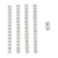 chaîne adhésive de perles croisées blanches, 14.5 cm - 4 unités