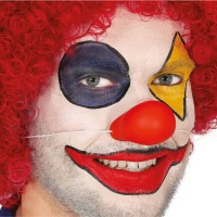 Nez de clown en latex aplati