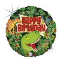 Ballon Dinosaure Joyeux Anniversaire 46 cm - Grabo