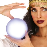 Boule de voyante avec lumière de 12 cm