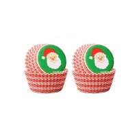 Capsules pour mini cupcake Père Noël - Wilton - 100 pcs.