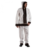 Costume d'esquimau blanc pour homme