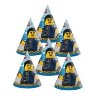 Casquettes de police Lego - 6 pièces