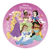 Gaufrette comestible Princesse Disney 15,5 cm