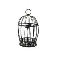 Cage décorative noire 25 cm