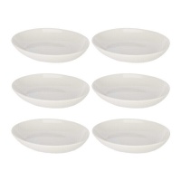 Assiette ovale en porcelaine 20 cm - Vessia - 6 pcs.
