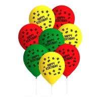 Joyeux anniversaire Lego Ballons en latex - 8 pcs.