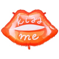 Ballon Kiss me lip 86,5 x 65 cm - Partydeco