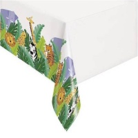 Nappe Safari aventure animaux 1,37 x 2,13 m