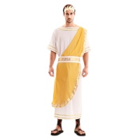 Costume d'empereur romain doré pour homme