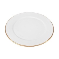 Assiette avec bordure dorée 13 cm - DCasa