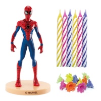 Ensemble de gâteaux avec bougies et figurine Spiderman - Dekora