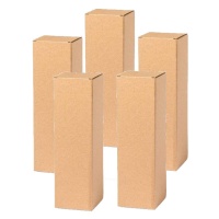 Boîte en carton kraft pour bouteilles - 12 pcs.