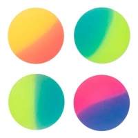 Boules de couleur néon en couleurs assorties 3 cm - 4 unités