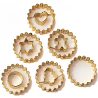 Découpe-biscuits Linz de Noël - 6 unités