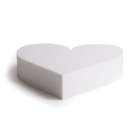 Base de coeur en polystyrène 25 x 5 cm - Decora