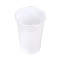 Gobelets en plastique de 200 ml blancs - 100 pcs.